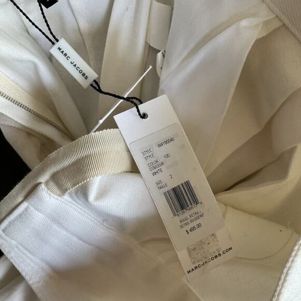 Marc Jacobs Runway White Wide-Leg Pants NWT size 2 - Picture 10 of 10